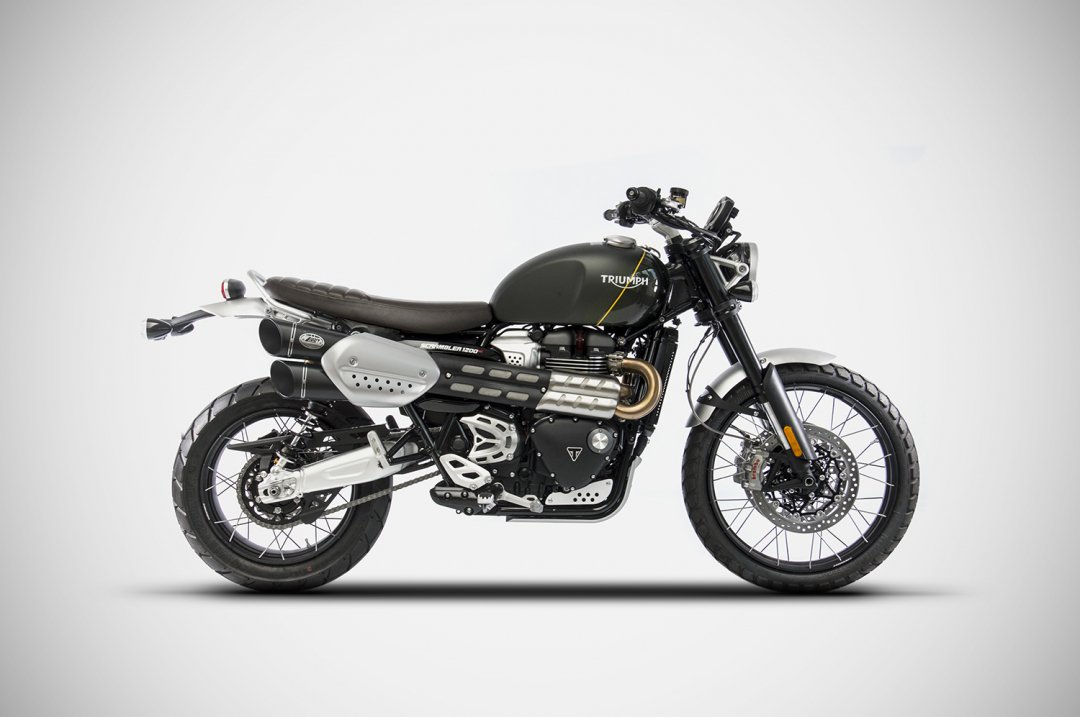 TRIUMPH SCRAMBLER 1200 MY19  RACE SLIP ONS
