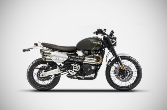 TRIUMPH SCRAMBLER 1200 MY19  RACE SLIP ONS