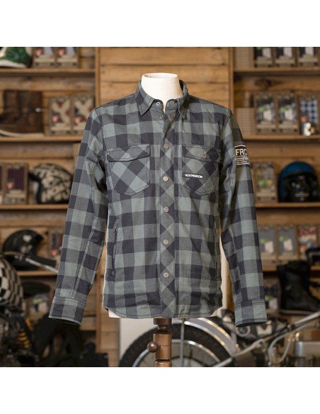 MOTORCYCLE JACKET - LUMBERJACK GREY